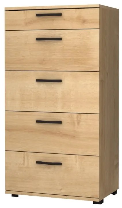 Συρταριέρα Helia Megapap χρώμα φυσικό οξιάς 60x44x108εκ.