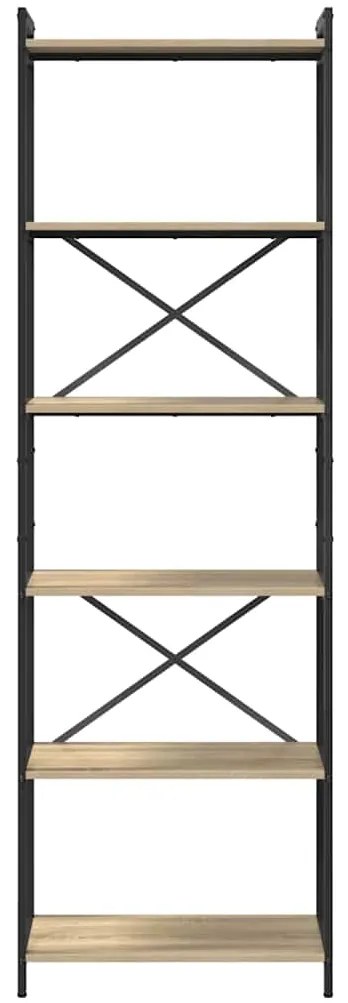 vidaXL Ράφι Βιβλίων Δρύς Sonoma 40 x 30 x 85 εκ Επεξεργασμένο ξύλο