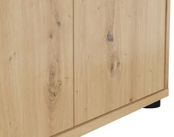 Ντουλάπι Boston CU107, Artisan δρυς, 122x80x37cm, Ράφια, Πλαστικοποιημένη μοριοσανίδα