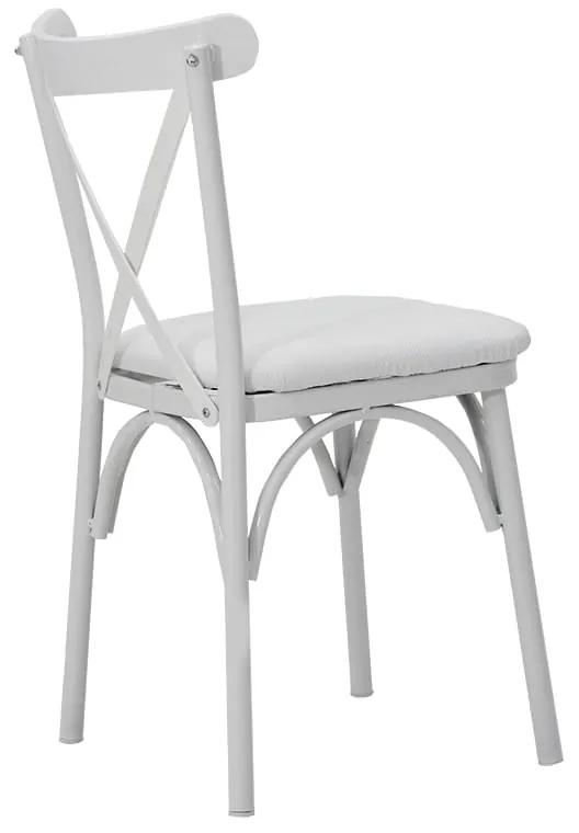 Καρέκλα Ruby pakoworld λευκό-λευκό πόδι