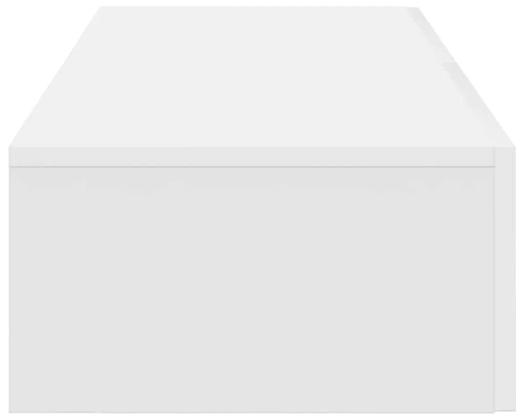 vidaXL Ράφι τοίχου με συρτάρια Λευκό 100x36x19 cm Κατασκευασμένο ξύλο