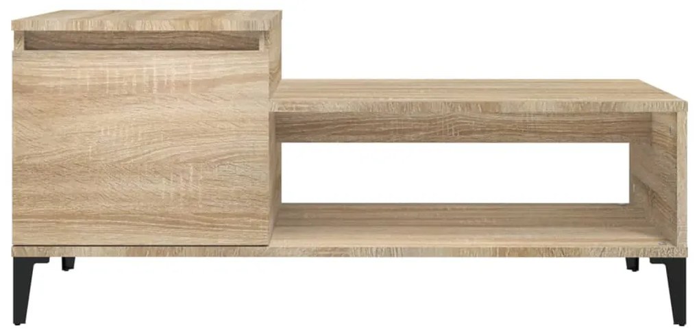 vidaXL Τραπεζάκι Σαλονιού Sonoma Δρυς 100x50x45 εκ. Επεξεργασμένο Ξύλο
