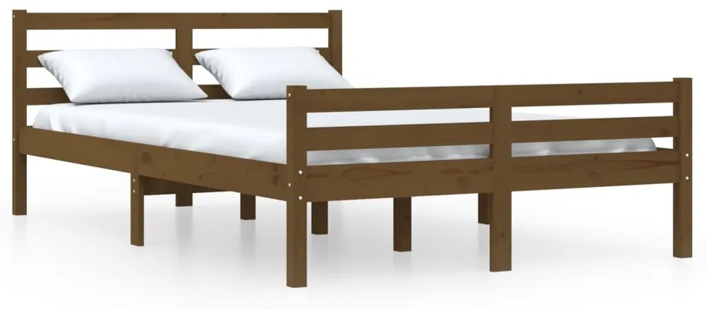 Πλαίσιο Κρεβατιού Μελί 150 x 200 εκ. Μασίφ Ξύλο King Size 814827