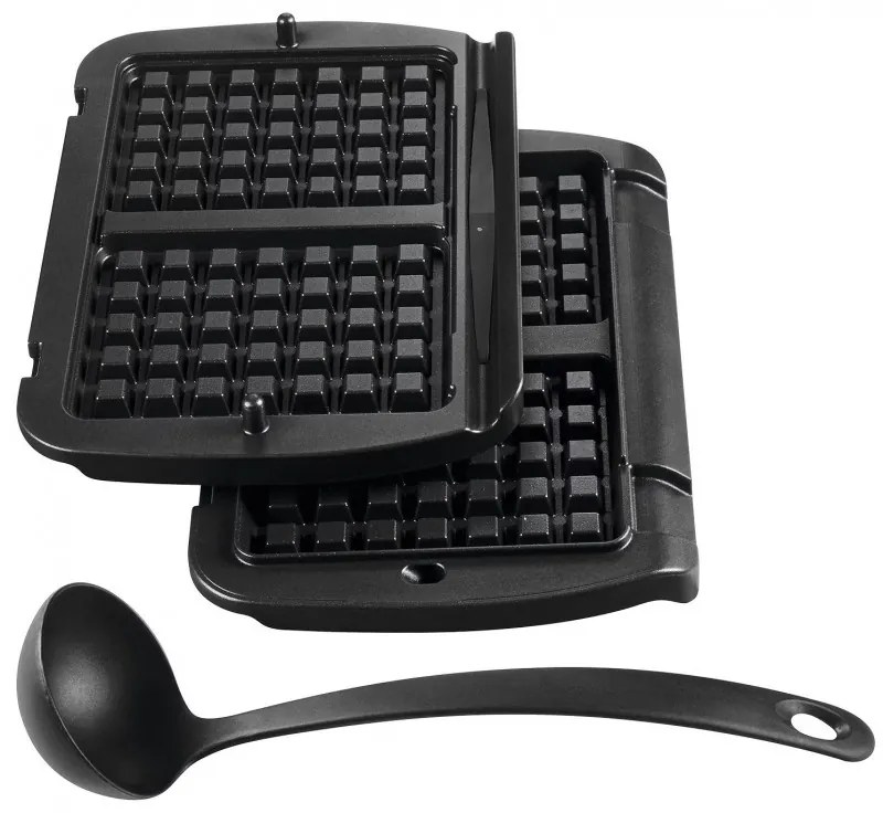 Ηλεκτρική ψησταριά Tefal OptiGrill+ Waffles GC716D12, 2000W, 6 προγράμματα, αντικολλητική επίστρωση Teflon, πλάκες βάφλας, ρύθμιση θερμοκρασίας, Max 275C, Inox