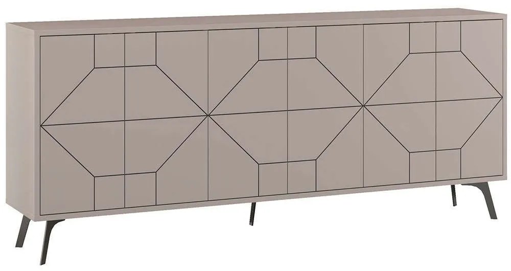 Μπουφές Dune 855DTE4234 184x35x77,4cm Light Mocha Μοριοσανίδα, Μελαμίνη