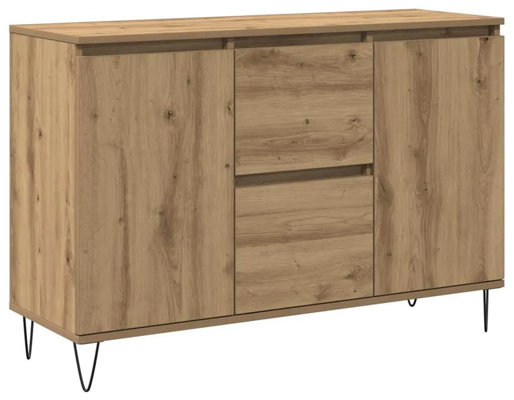vidaXL Μπουφές Δρυς τεχνίτης 104 x 35 x 70 εκ. από Επεξεργασμένο Ξύλο