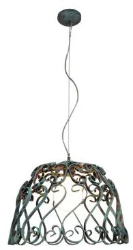 Κρεμαστό Φωτιστικό Οροφής 1xE27 Vintage Φ125cm Lewis Homelighting -77-4023-Λευκό 77-4023