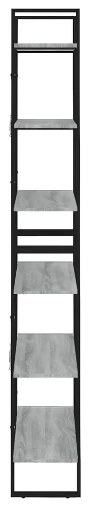 vidaXL Ραφιέρα Γκρι Sonoma 80x30x210 εκ. από Επεξεργασμένο Ξύλο