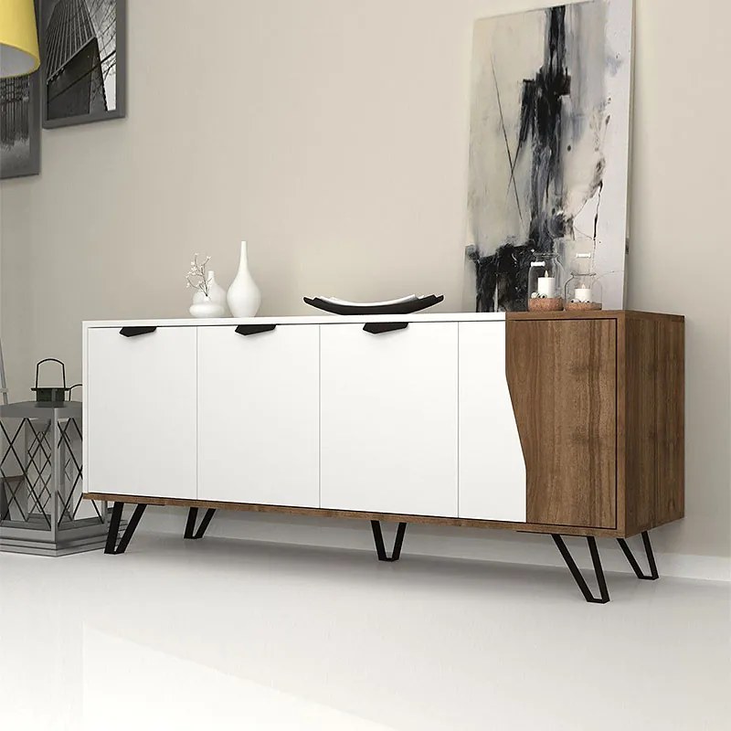 ΜΠΟΥΦΕΣ JASMINE MEGAPAP ΧΡΩΜΑ ΛΕΥΚΟ - ΚΑΡΥΔΙ 160X45X78ΕΚ.