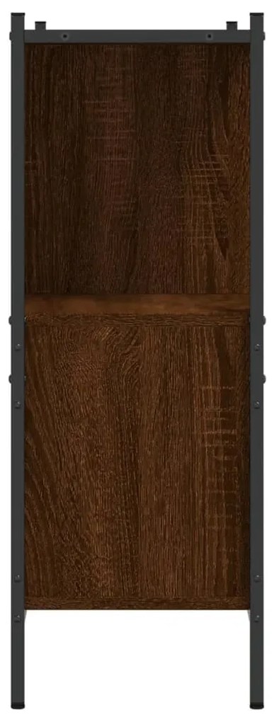 vidaXL Βιβλιοθήκη Καφέ Δρυς 102x28x77,5 εκ. από Επεξεργασμένο Ξύλο