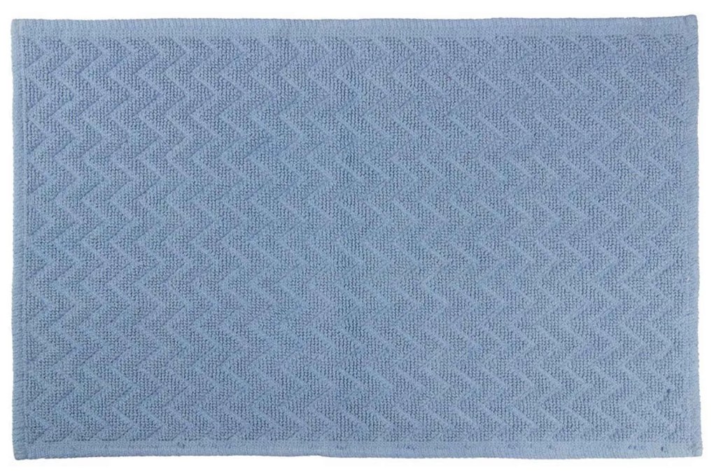 Πατάκι Μπάνιου Zig Zag 05576.002 Light Blue 50 X 80 50x80cm 100% Βαμβάκι