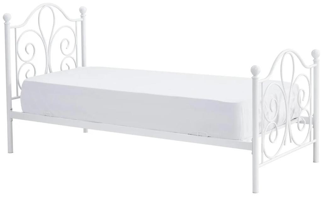 Κρεβάτι Houston 1436, Μονόκλινο, Άσπρο, 90x200, Μέταλλο, Τάβλες για Κρεβάτι, 94x209x93cm, 20 kg | Epipla1.gr