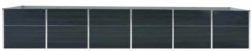 vidaXL Ζαρντινιέρα Υπερυψωμένη Ανθρακί 480x80x77 εκ. Γαλβαν. Χάλυβας