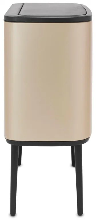 Κάδος Brabantia Bo Touch 1003213, 36 L, Ομαλό και αθόρυβο άνοιγμα, Μεγάλο άνοιγμα, Μεταλλικό χρυσό
