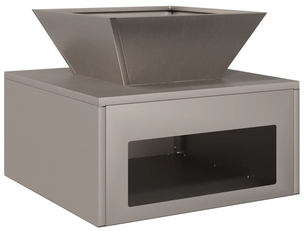vidaXL Φωτιά 50 x 50 x 40 cm από Corten Ατσάλι