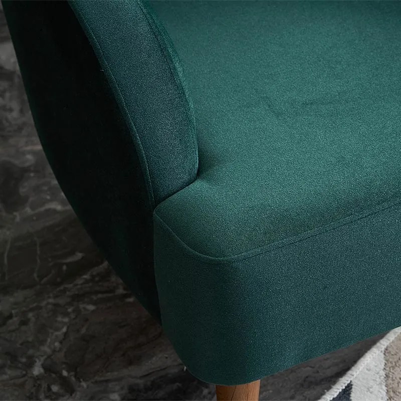 Μπερζέρα - πολυθρόνα Karina Megapap βελούδινη χρώμα κυπαρισσί 73x80x87εκ. - Βελούδο - PRGP043-0001,9