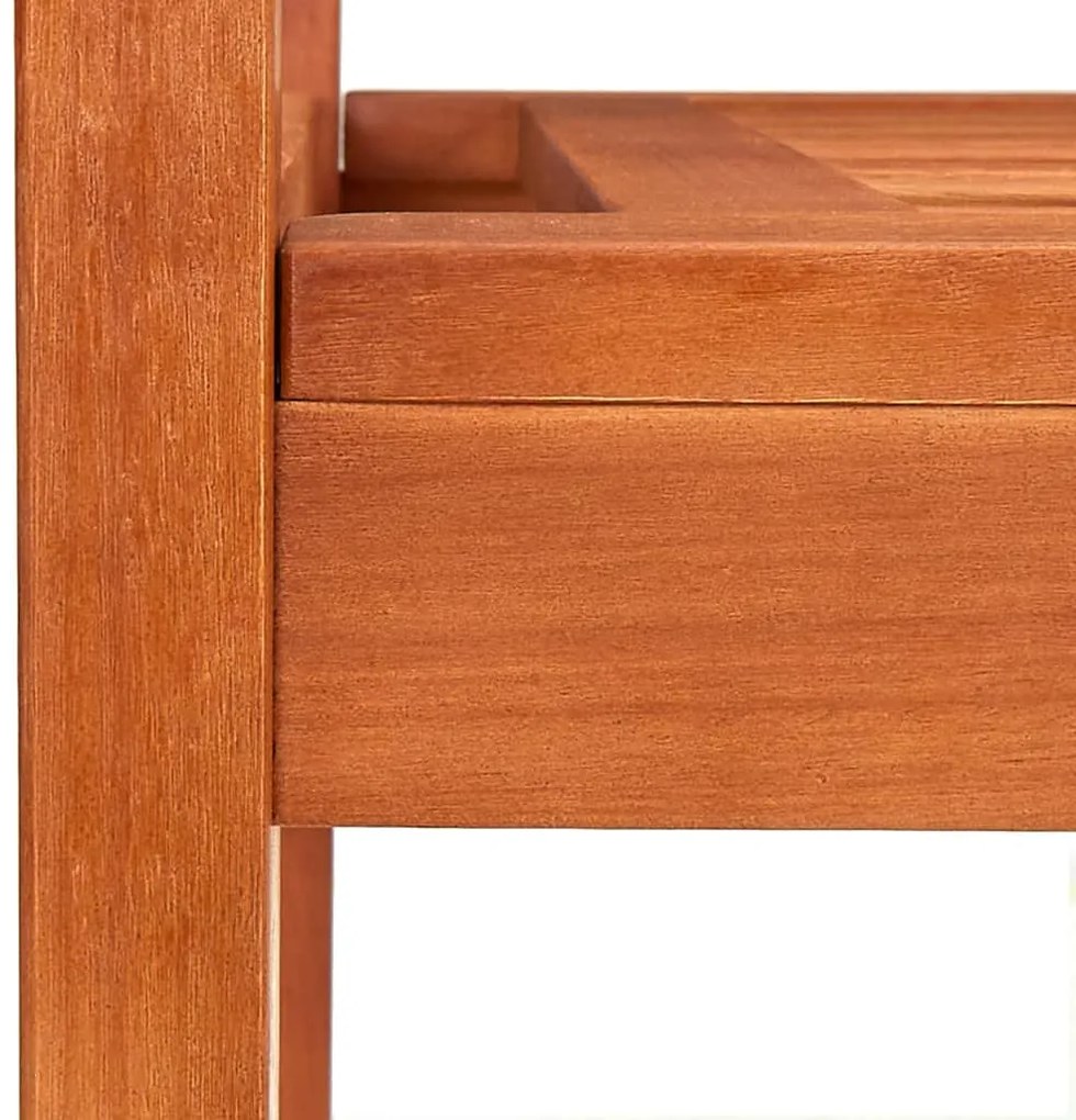 vidaXL Πάγκος Κήπου Διθέσιος 120 εκ. από Μασίφ Ξύλο Ευκαλύπτου