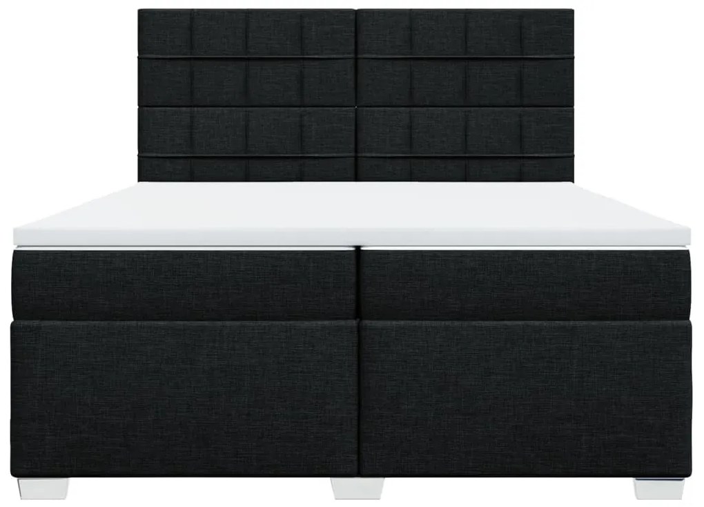 ΚΡΕΒΑΤΙ BOXSPRING ΜΕ ΣΤΡΩΜΑ ΜΑΥΡΟ 200X200 ΕΚ. ΥΦΑΣΜΑΤΙΝΟ 3292897