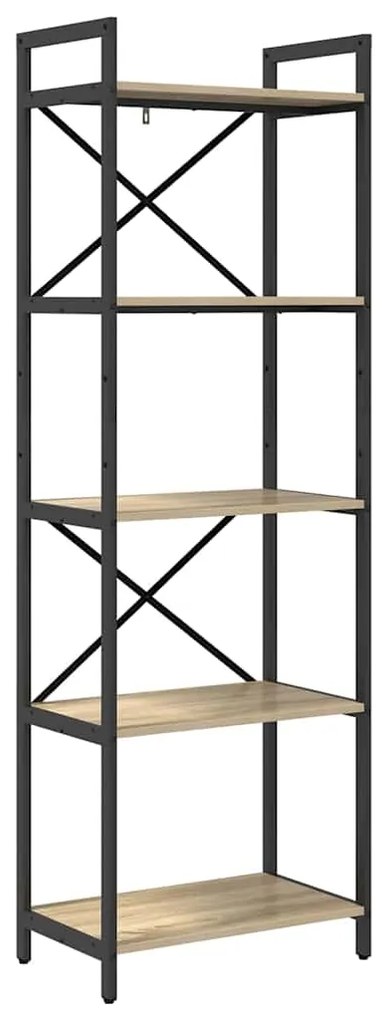 vidaXL Ράφι Βιβλίων Δρύς Sonoma 56 x 34 x 171 εκ Επεξεργασμένο ξύλο