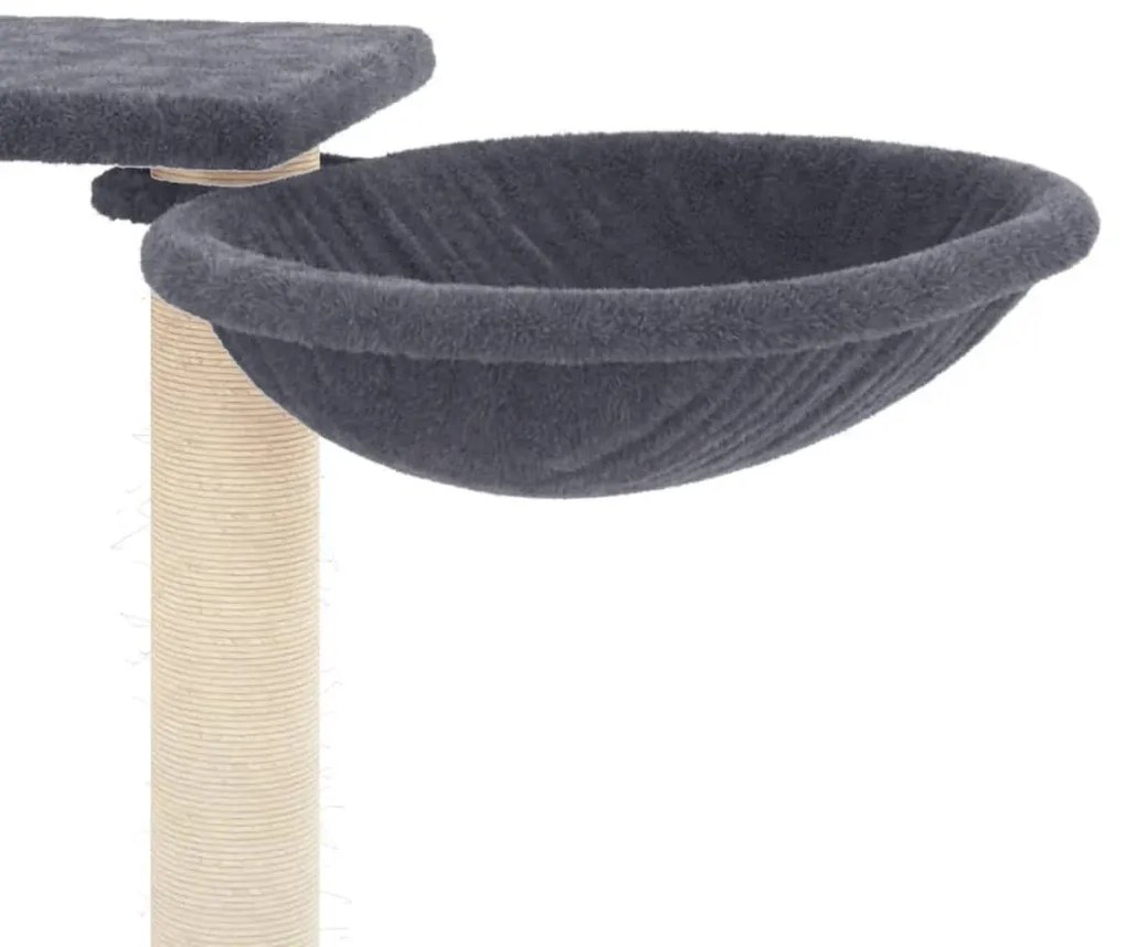 vidaXL Γατόδεντρο Σκούρο Γκρι 82 εκ. με Στύλους Ξυσίματος