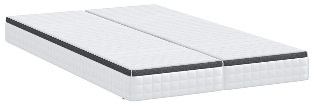 vidaXL Στρώματα 2 pcs Λευκό, Γκρι 60 x 200 cm Πλεκτό ύφασμα
