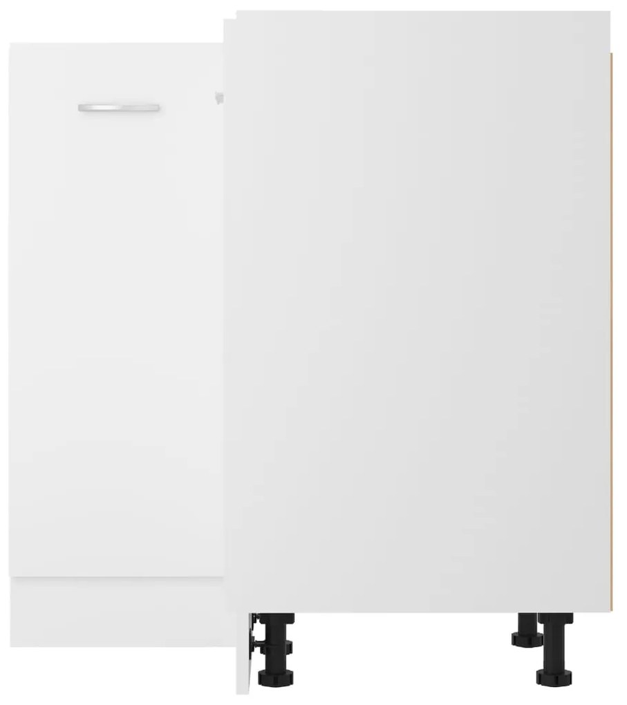 vidaXL Γωνιακό Ντουλάπι "Lyon" Λευκό 75,5x75,5x81,5 εκ. από Τεχνητό Ξύλο