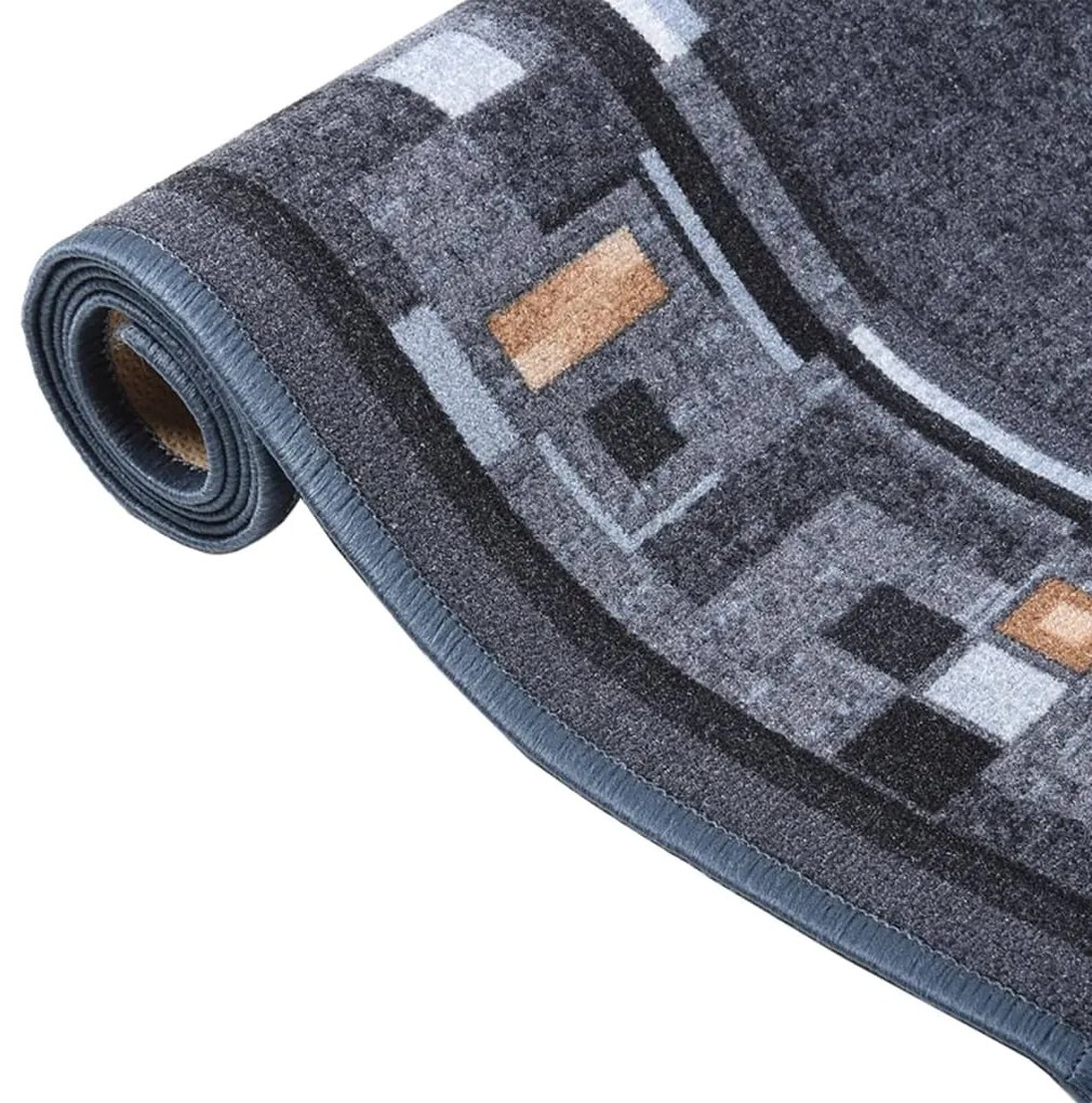 vidaXL Χαλί Διάδρομος Αντιολισθητικό Ανθρακί 80 x 200 εκ.