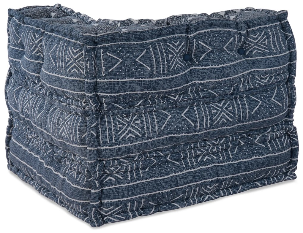 vidaXL Μοδι-γκα κουβερτούρα Indigo 70x70x54 Μάλλινο