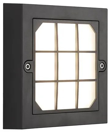 Απλίκα LED Εξωτερικού Χώρου Eurolamp Senario 145-52121 Black 3CCT