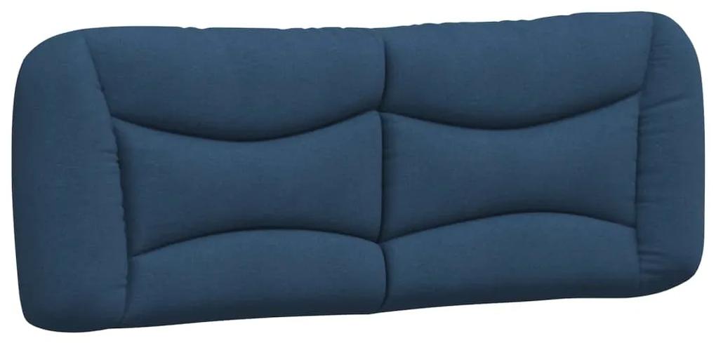 vidaXL Κρεβάτι με Στρώμα Μπλε 120x200 εκ. Υφασμάτινο
