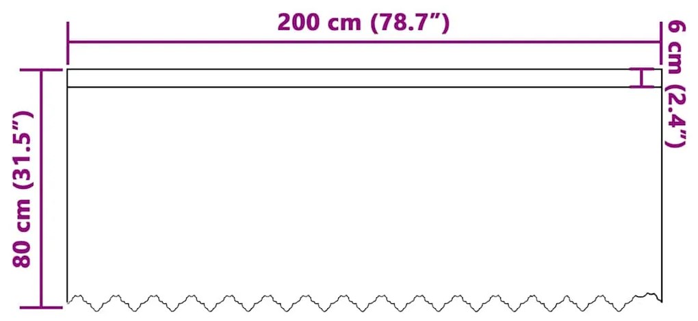 vidaXL Κουρτίνες με κουρτίνες Λευκό 200 x 80 εκατοστά Πολυεστέρας