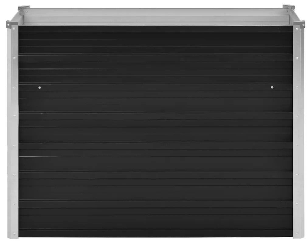 vidaXL Ζαρντινιέρα Υπερυψωμένη Ανθρακί 100x40x77 εκ. Γαλβαν. Χάλυβας