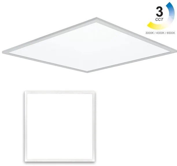 Φωτιστικό Οροφής Πάνελ LED 40W Λευκό 3CCT Slim 60x60cm 35-004127 Band -35-004127-Λευκό 35-004127