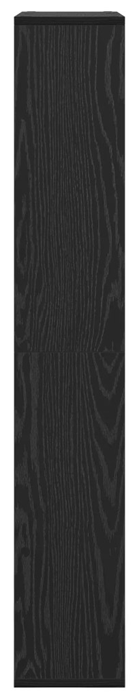 vidaXL Ράφι Μαύρης Βελανιδιάς 72x20x120 εκ. Επεξεργασμένο Ξύλο