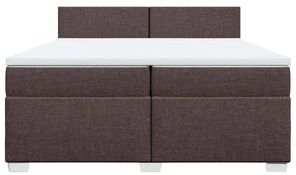 ΚΡΕΒΑΤΙ BOXSPRING ΜΕ ΣΤΡΩΜΑ ΣΚΟΥΡΟ ΚΑΦΕ 200X200 ΕΚ. ΥΦΑΣΜΑΤΙΝΟ 3285991