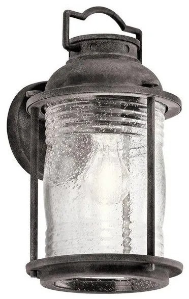 Φανάρι  Απλίκα Φωτιστικό Τοίχου 1xE27 IP44  36cm  Ashland Bay Elstead Lighting KL-ASHLANDBAY2-M Γκρι