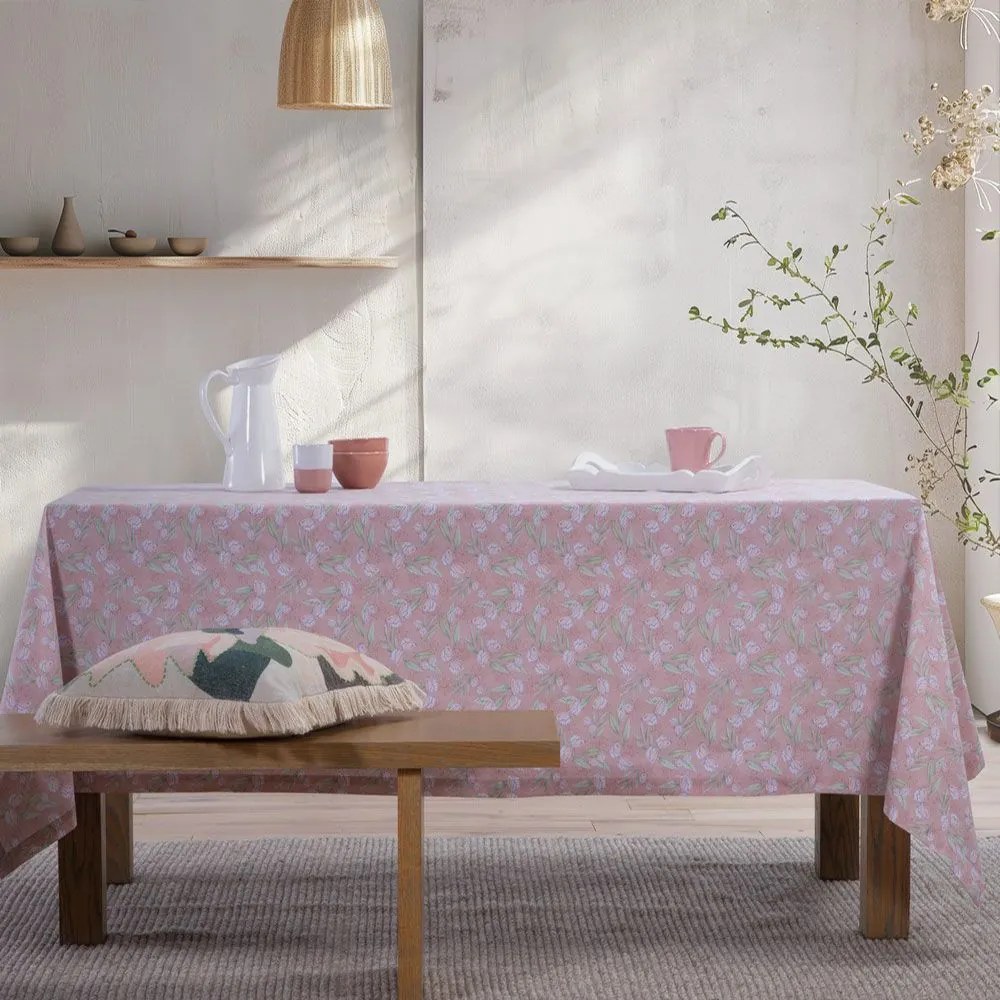 Τραπεζομάντηλο Αλέκιαστο Be You Tiful Pink Nef-Nef Homeware 140X180 100% Βαμβάκι