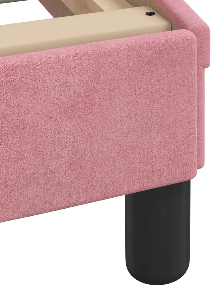 vidaXL Πλαίσιο Κρεβατιού με Κεφαλάρι Dover 90x190 εκ. Βελούδινο