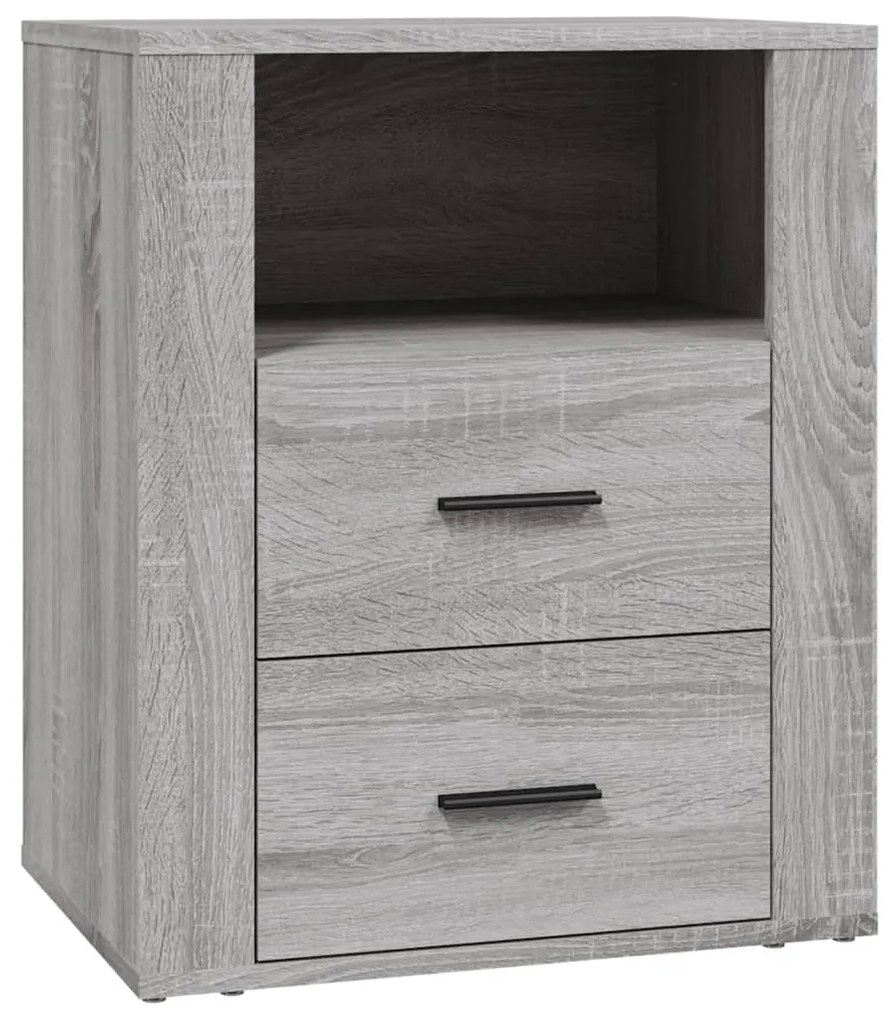 vidaXL Κομοδίνο Γκρι Sonoma 50x36x60 εκ. από Επεξεργασμένο Ξύλο