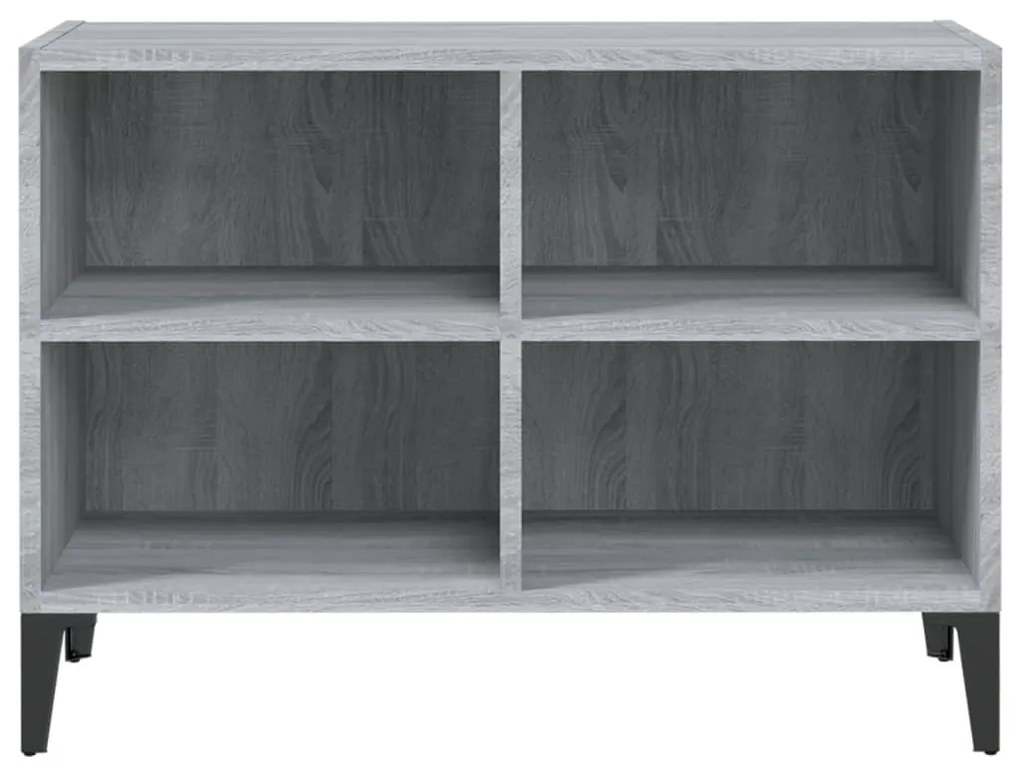 vidaXL Έπιπλο Τηλεόρασης Γκρι Sonoma 69,5x30x50 εκ. με Μεταλλικά Πόδια