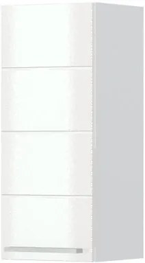 Ντουλάπι κρεμαστό Hudson V7-30-1K-Λευκό - Λευκό γυαλιστερό