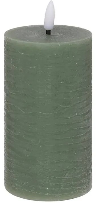 Διακοσμητικό Κερί LED Molia Atmosphera με διαστάσεις 7x7x15cm - Green