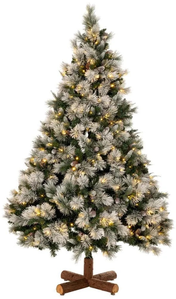 Χριστουγεννιάτικο Δέντρο Pre-Lit Snowy Montclair Spruce Με Λαμπάκια 90525 180cm (1176tips) Green-White