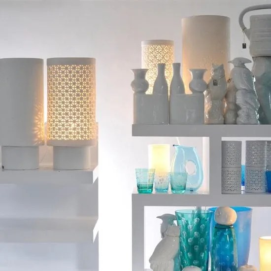 Table Lamp POLS POTTEN Κεραμικό Flower Lamp XL 230-450-011-0091