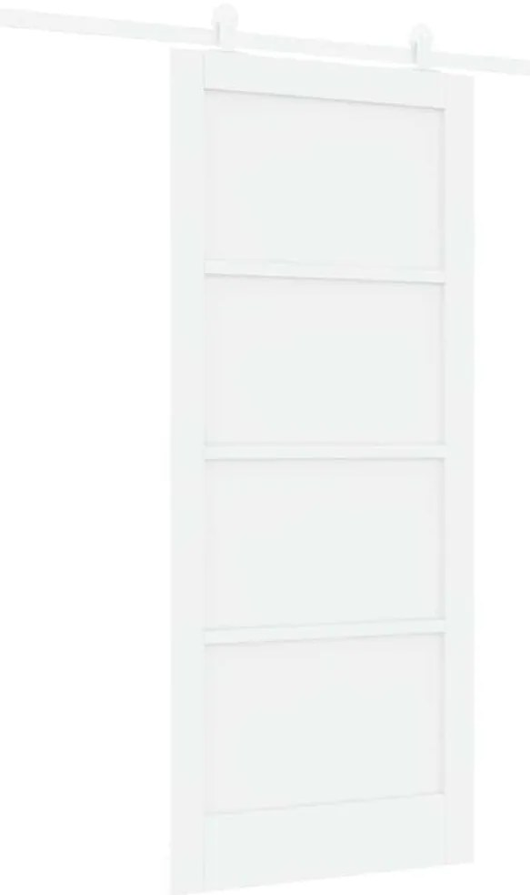 vidaXL Σετ Συρόμενης Πόρτας ORKDAL Λευκό 86 x 198.5 cm