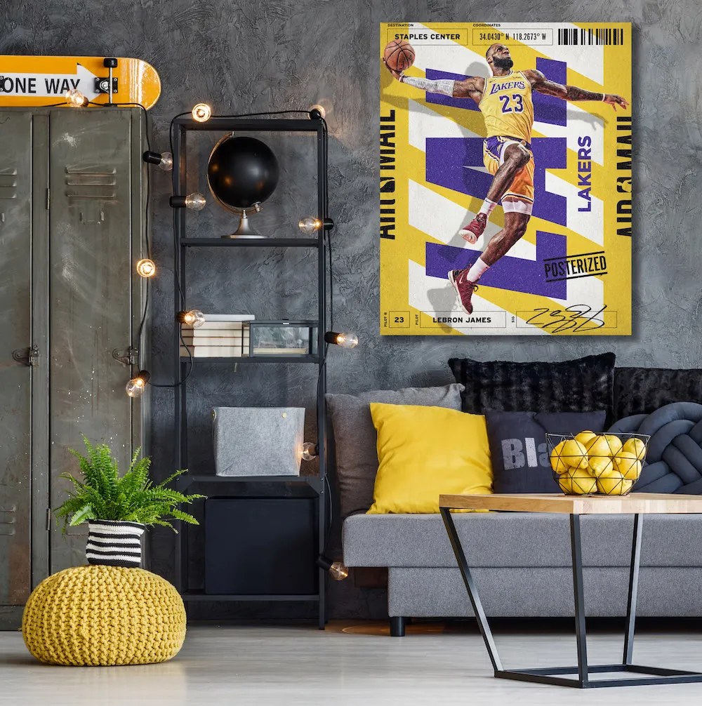 Πίνακας σε καμβά Lebron James KNV1547 80cm x 120cm