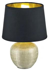 Luxor Πορτατίφ με Μαύρο Καπέλο και Ασημί Βάση Trio Lighting R50621079