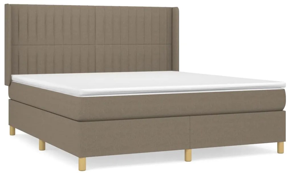 ΚΡΕΒΑΤΙ BOXSPRING ΜΕ ΣΤΡΩΜΑ TAUPE 160X200 ΕΚ. ΥΦΑΣΜΑΤΙΝΟ 3132165