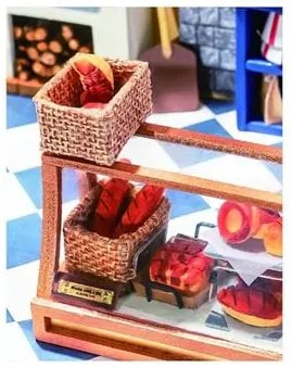 DIY Nancy’s Bake Shop DG143 Happy Corner DIY Miniature House ROBOTIME