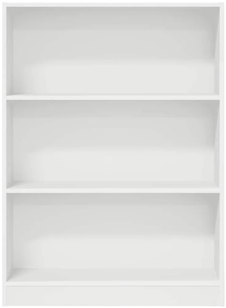 vidaXL Βιβλιοθήκη Λευκή 80x24x109 εκ. από Επεξεργασμένο Ξύλο
